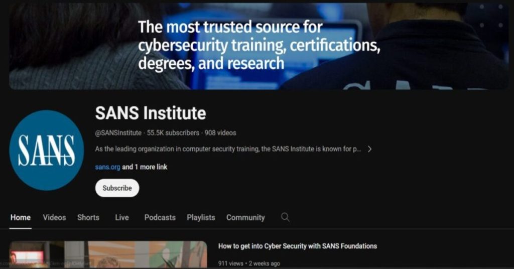 youtube channels for cybersecurity catering to beginners and experts