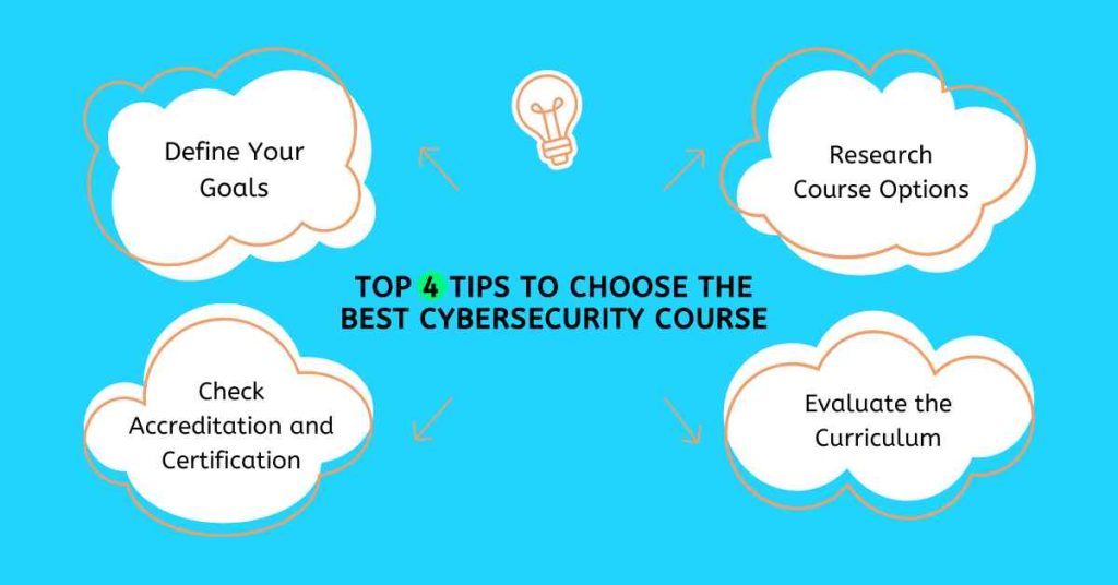 top 4 tips to choose the best cybersecurity course