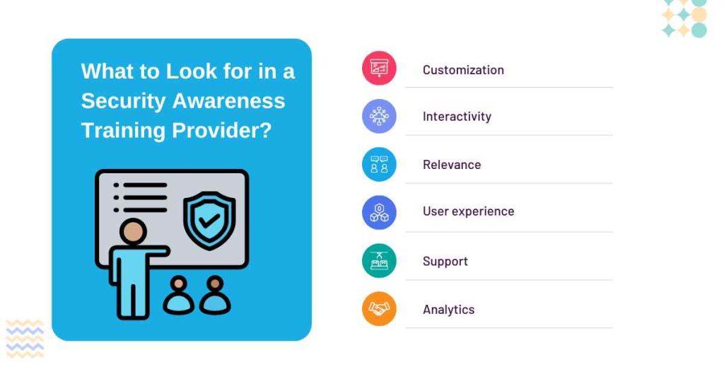 what to look for in a security awareness training provider