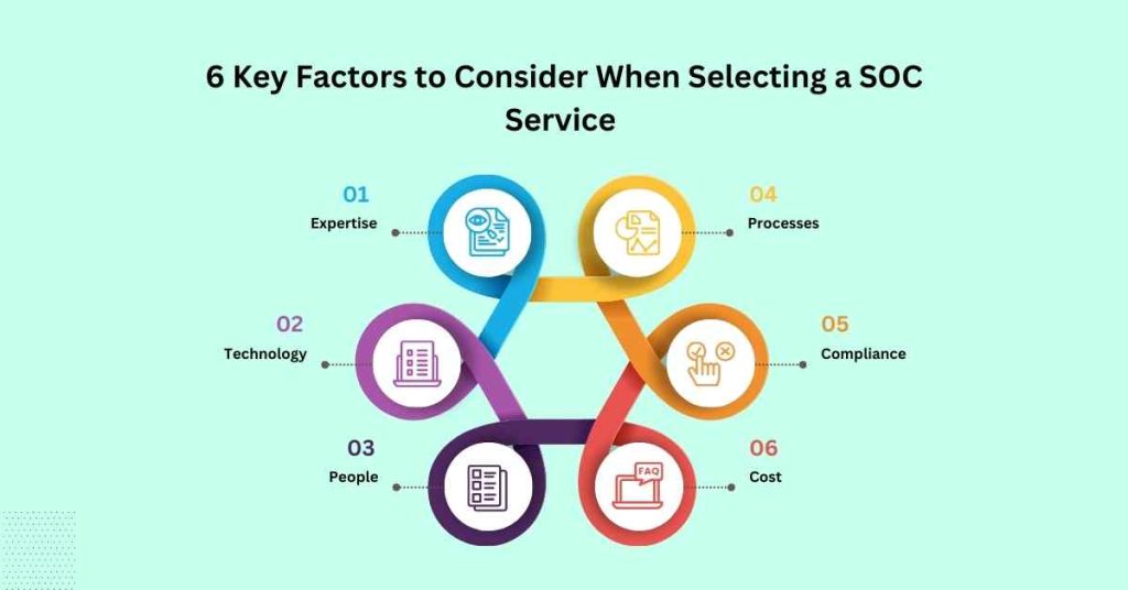 key factors to consider when selecting a soc service provider