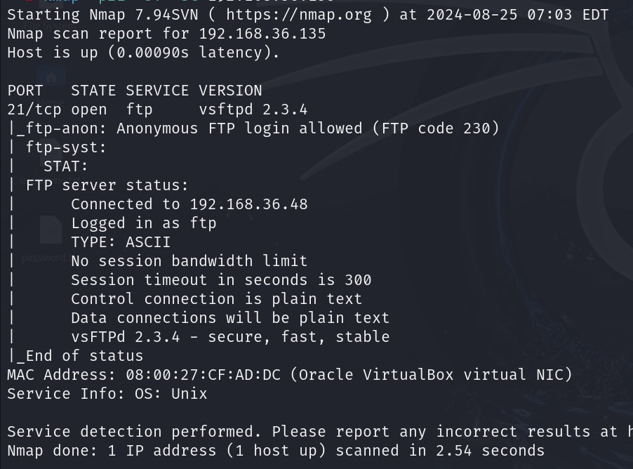 nmap scripting Engine output showing various vulnerability checks and service enumerations.