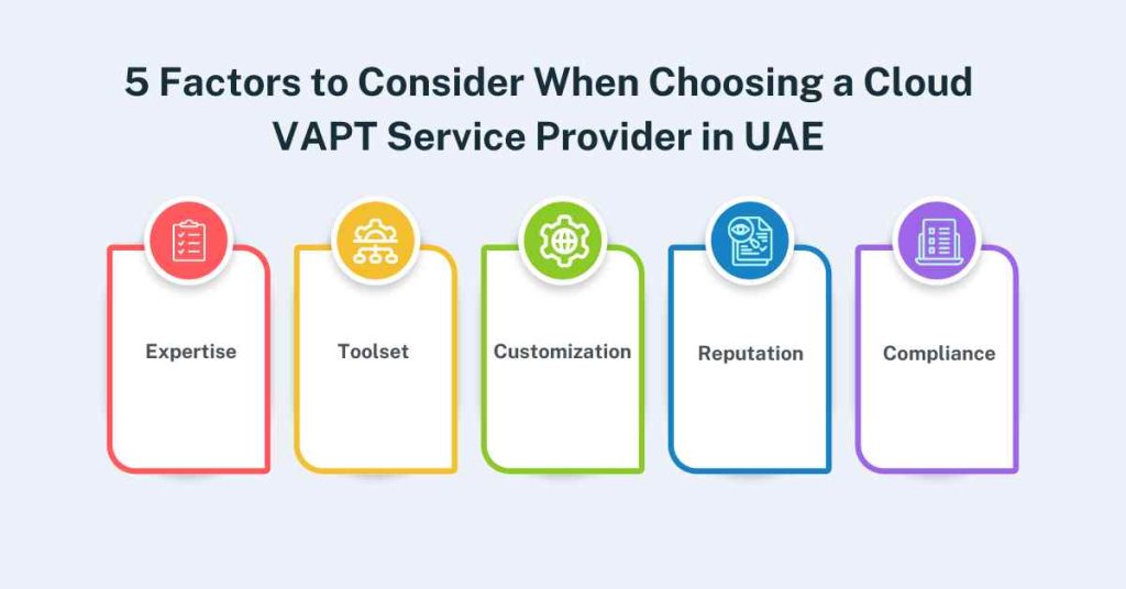 5 factors to consider when choosing a cloud vapt service provider in uae