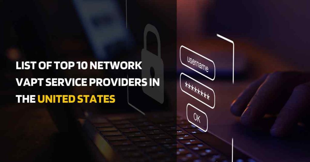 list of top 10 network vapt service providers in the united states