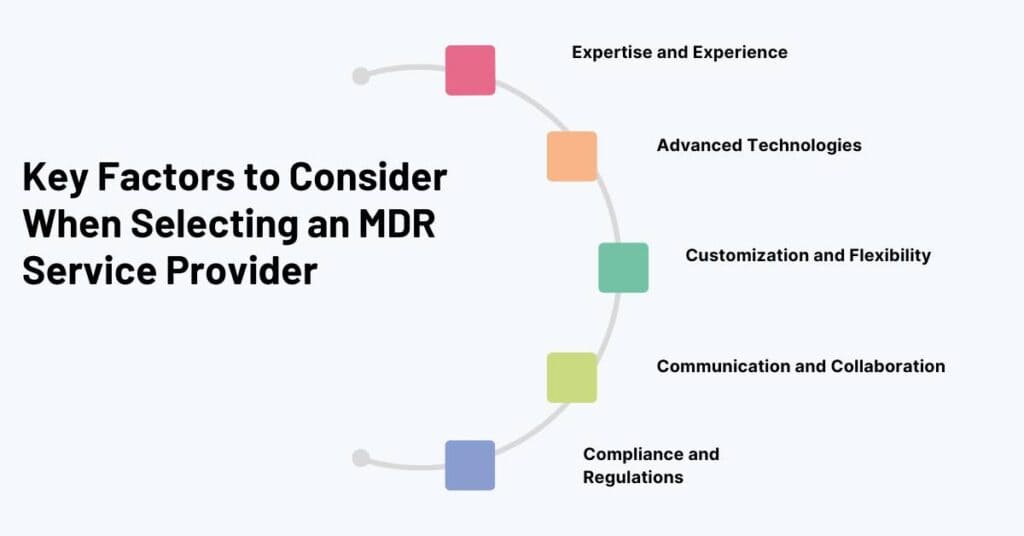 key factors to consider when selecting an mdr service provider