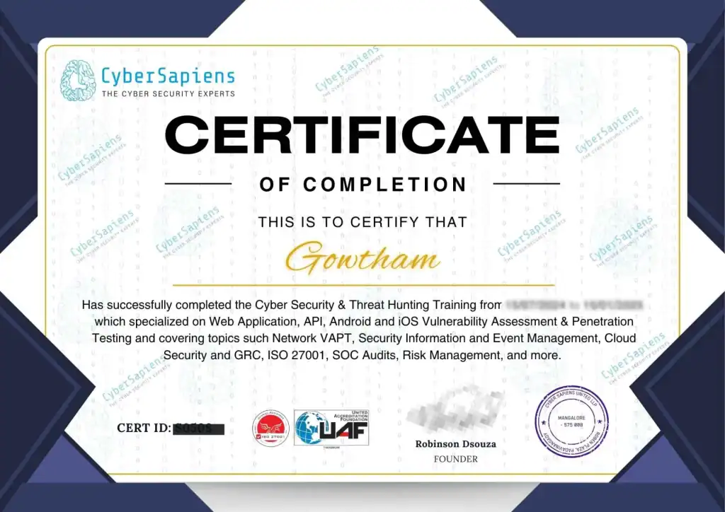 wam cyberfusion certificate