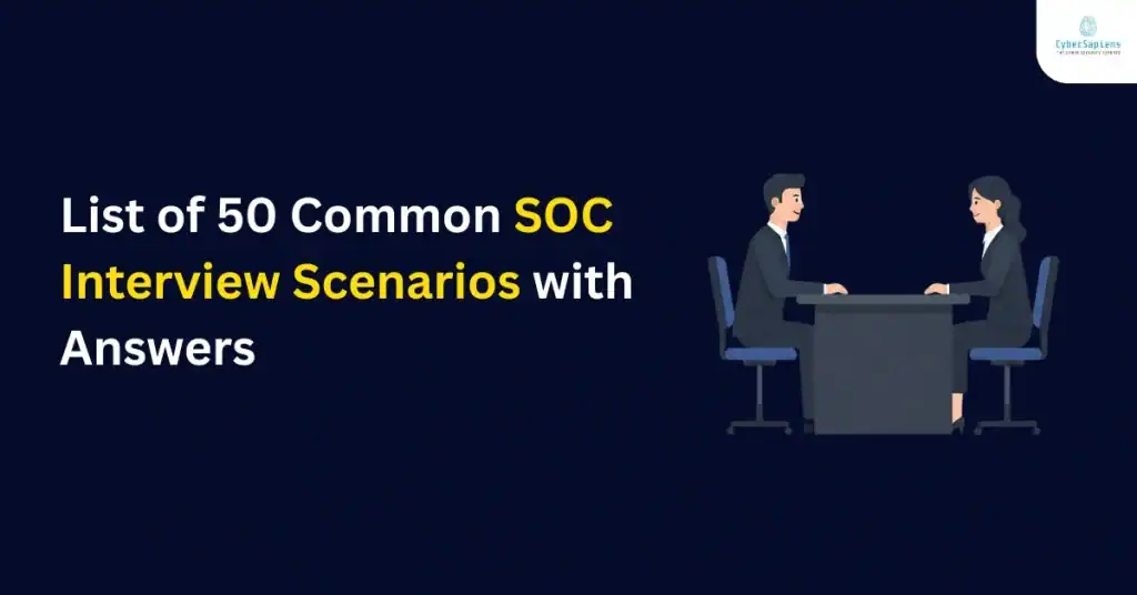 List of 50 Common SOC Interview Scenarios with Answers