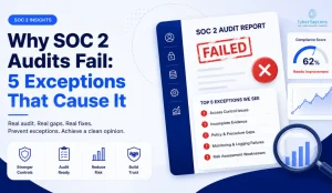 Why SOC 2 Audit Failure Happens: 5 Exceptions That Cause It