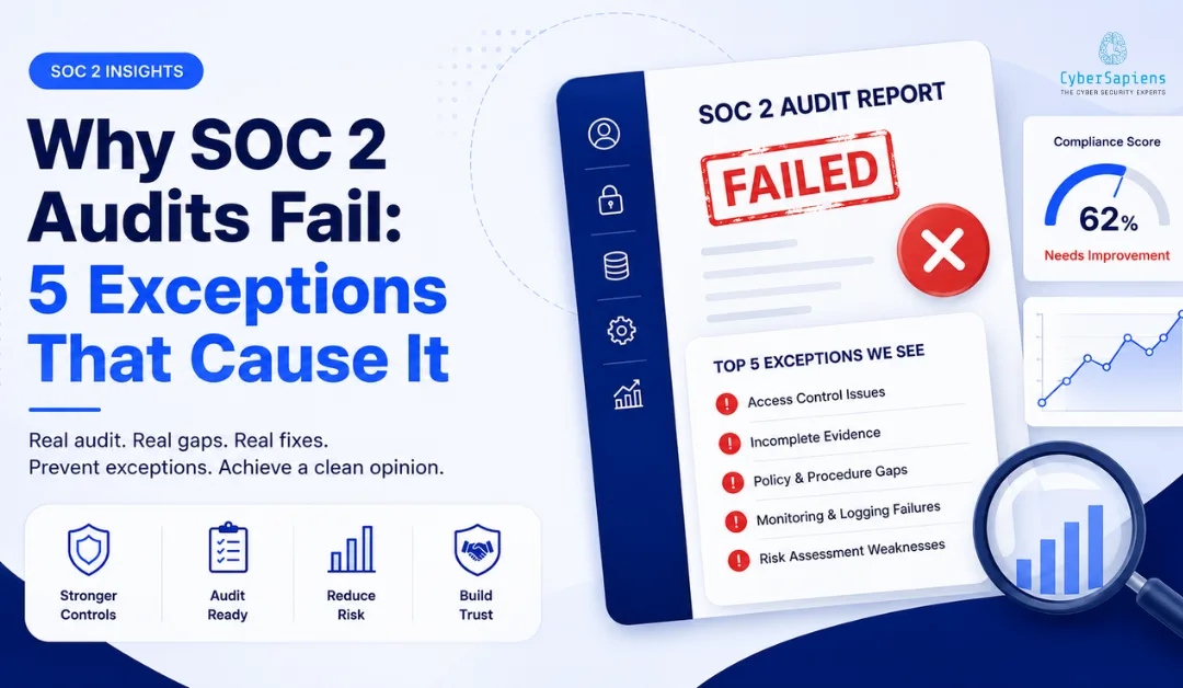 Why SOC 2 Audit Failure Happens: 5 Exceptions That Cause It