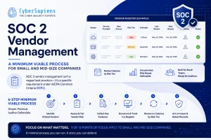 SOC 2 vendor management process and CC9.2 requirement, CyberSapiens